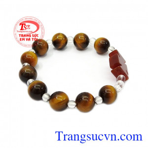 Theo phong thủy, đá mắt hổ giúp bạn mở rộng nhiều mối quan hệ tạo ra nhiều cơ hội mang lại cho bạn may mắn và thịnh vượng trong cuộc sống,Chuỗi tay mân côi mắt hổ bình an