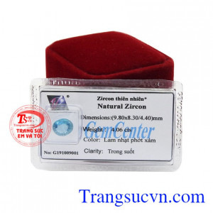 Đá Zircon ép vỉ có thể dùng làm mặt nhẫn hoặc có thể làm mặt dây đeo sang trọng, quý phái.