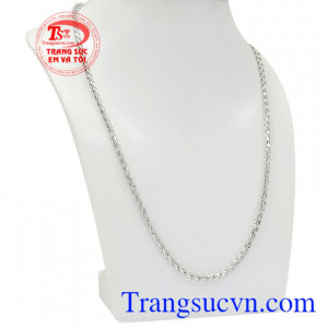 Dây chuyền nam vàng trắng đẹp sẽ là sự lựa chọn hoàn hảo để làm quà tặng.
