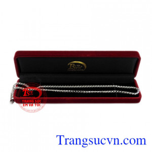 Dây chuyền nam vàng trắng đẹp