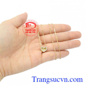Dây chuyền nữ trái tim xinh xắn