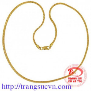 Dây chuyền nữ vàng tây