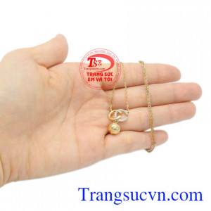 Dây chuyền nữ vàng thanh lịch Korea