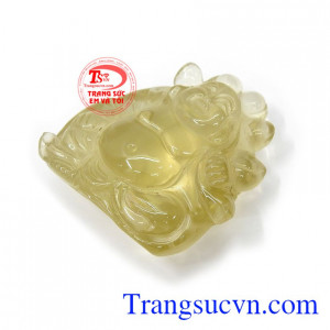 Di Lặc Thạch anh vàng sang trọng được mọi người lựa chọn như lá bùa hộ mệnh cho bản thân