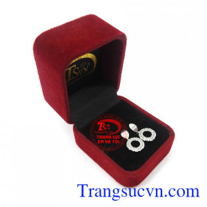 Hoa tai đính đá thời thượng chất lượng cao, giá cả hợp lý