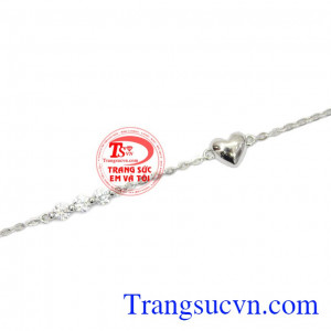 Lắc tay nữ vàng trắng trái tim được phái nữ mọi lứa tuổi ưa chuộng,Lắc tay nữ vàng trắng trái tim