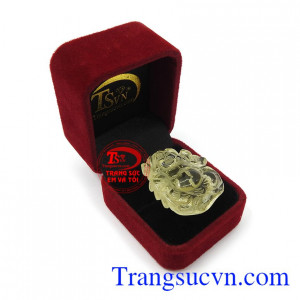 Mặt Di Lặc Citrine Thịnh Vượng là lá bùa hộ mệnh cho người yêu thương