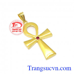 Mặt thánh giá bình an phù hợp nhiều loại dây chuyền khác nhau tôn lên sự tinh tế, mới mẻ và sang trọng,Mặt thánh giá bình an