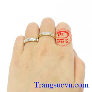 Nhẫn cưới vàng chung đôi chất lượng.