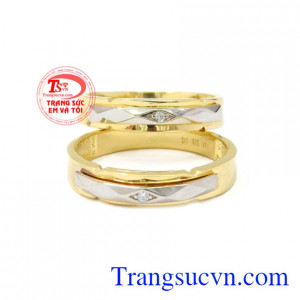 Nhẫn cưới vàng chung thủy là minh chứng cho một tình yêu đẹp.