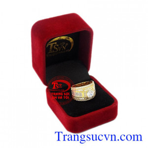 Nhẫn nam vàng màu thời thượng