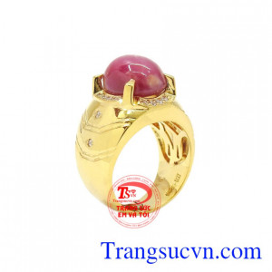 Nhẫn nam vàng Ruby sao chất lượng hiện đang được nhiều người yêu thích và lựa chọn.