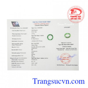 Nhẫn ngọc Jadeite ngón út đẹp