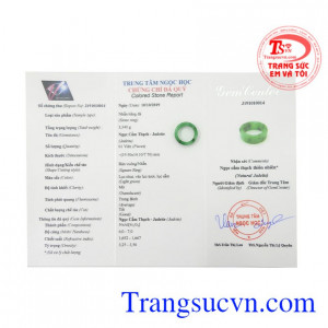 Nhẫn ngọc ngón út Jadeite