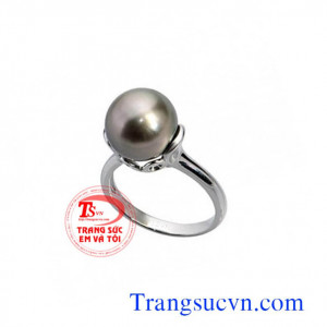 Nhẫn nữ vàng tây gắn Ngọc trai