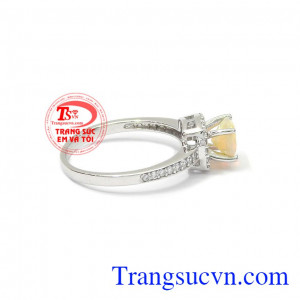 Nhẫn nữ Opal đẳng cấp vàng 10k, chất lượng đảm bảo, bảo hành 6 tháng, giao hàng nhanh trên toàn quốc