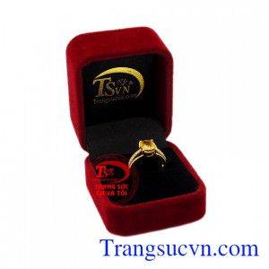 Nhẫn nữ Sapphire vàng chất lượng