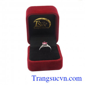 Nhẫn nữ Spinel đá quý