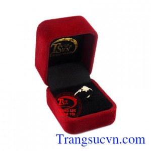 Nhẫn nữ vàng hoa tuyết