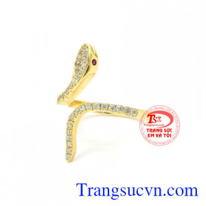 Nhẫn nữ vàng tuổi Tỵ vàng 10k chất lượng.