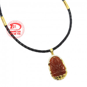 Sản phẩm chạm khắc hợp phong thủy, phù hợp với người tuổi Sửu, Dần,Bộ dây phật mã não tuổi Sửu - Dần