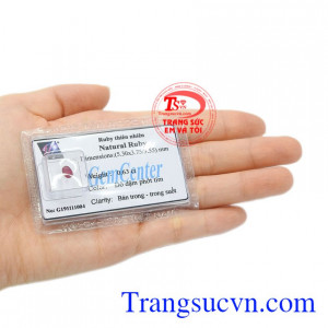 Đá quý Ruby ép vỉ thiên nhiên chất lượng, uy tín.
