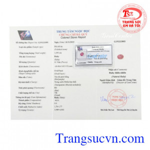 Đá Ruby ép vỉ chất lượng