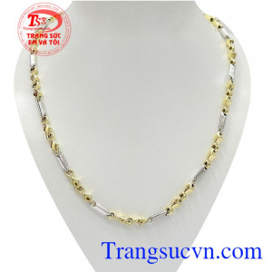 Dây chuyền nam vàng thời thượng đeo hợp thời trang, mang lại cá tính riêng, sang trọng, mạnh mẽ và đẳng cấp