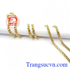 Dây chuyền nữ vàng tây sang trọng tinh tế thời trang