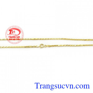 Dây chuyền nữ vàng tây xinh xắn phù hợp nhiều lứa tuổi và phong cách thời trang khác nhau