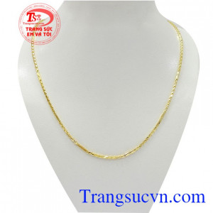 Dây chuyền nữ vàng tây xinh xắn vàng tây 10k chế tác tinh xảo, sắc nét, kiểu dáng độc đáo