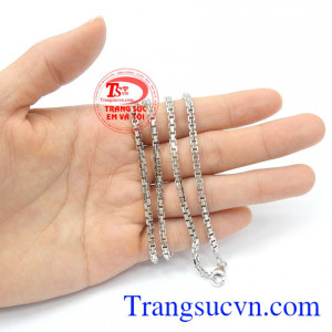 Dây chuyền vàng trắng thời thượng