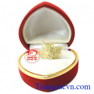 Hoa tai cánh bướm tinh tế dễ thương đeo hợpvàng 10k thời trang, giao hàng trên toàn quốc