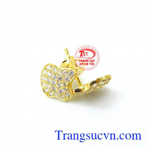 Hoa tai vàng Apple thời thượng, đeo hợp thời trang. Hoa tai vàng Apple hiện đại giao hàng trên toàn quốc, bảo hành uy tín.