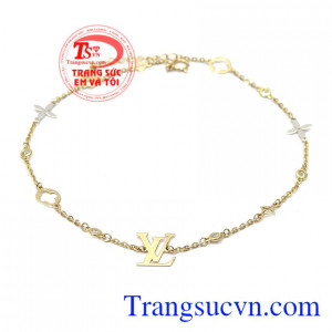 Lắc chân vàng thời thượng