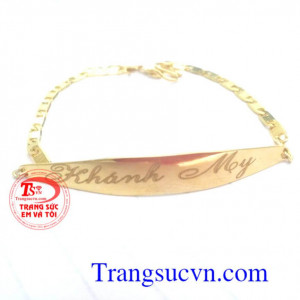 Lắc trẻ em vàng tây
