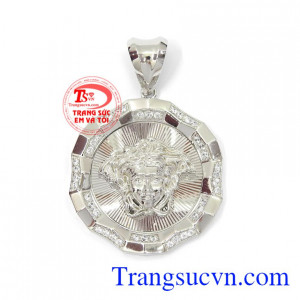 Mặt dây nam vàng sang trọng vàng trắng 10k nhập khẩu Korea bền đẹp, chất lượng, kiểu dáng thời trang