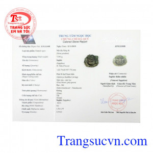 Sản phẩm thích hợp làm quà tặng cho gia đình người thân hoặc bạn bè,Mặt phật Di Lặc Sapphire tiền tài