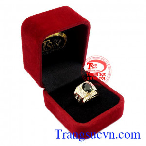 Nhẫn nam Sapphire thịnh vượng