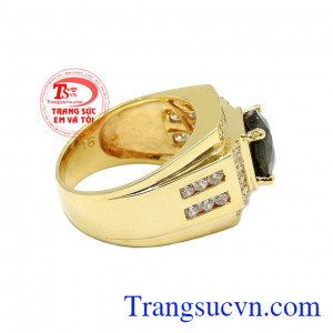 Thao phong thủy, Sapphire là bùa may mắn cho người mang mệnh Mộc và Hỏa,Nhẫn nam Sapphire thịnh vượng