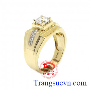 Nhẫn nam vàng danh vọng được nhập khẩu hoàn toàn từ Hàn Quốc với thiết kế sang trọng, tỉ mỉ,Nhẫn nam vàng danh vọng