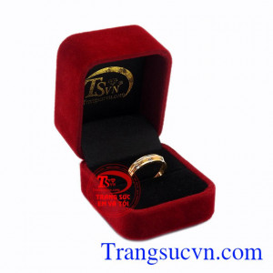 Nhẫn nữ vàng thanh thoát 