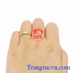 Nhẫn nữ vàng trang nhã đẹp.
