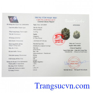 Sản phẩm có giấy kiểm định đá quý 