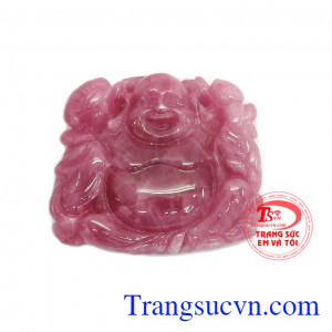 Phật di lặc ruby thịnh vượng với dáng vẻ mập mạp, hiền hòa, tự tại, miệng luôn tươi cười