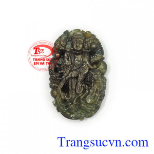 Phật Quan Âm sapphire an nhiên đeo thời trang, sang trọng, tinh tế