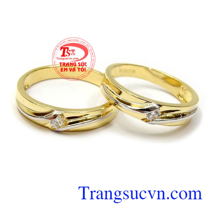 Nhẫn Cưới Vàng 18K - Nhẫn Cưới Đẹp - Trangsucvn.Com