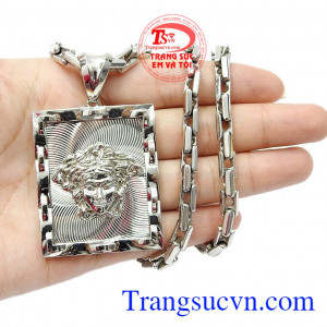 Trang sức Em và Tôi nhận đặt thiết kế các sản phẩm trang sức theo yêu cầu,Bộ dây chuyền nam vàng trắng 