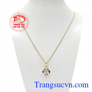 Bộ dây nữ vàng cá tính được làm từ vàng 18k màu sắc đẹp, chất lượng cao,Bộ dây nữ vàng cá tính