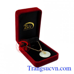 Bộ mặt dây ngọc cẩm thạch nữ tính